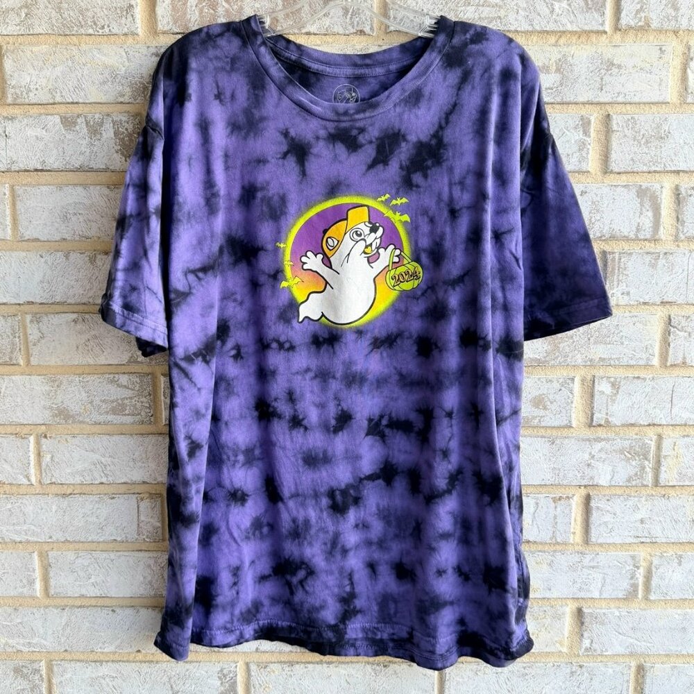 BUC-EE'S Short Sleeve Crew Neck 2024 "Hey BOO" Tie-Dye T-Shirt Men's Size XL